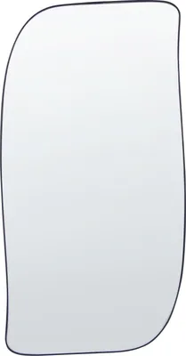A standalone mirror with a thin black frame.