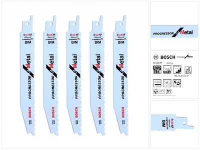 Zdjęcie produktu dla Bosch 2 608 654 402, Brzeszczot do piły, Rura, Profil, Blachy (grubość), Bimetaliczny, Niebieski, 8 - 14, 1,8 mm