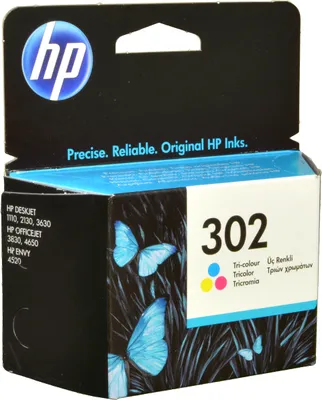 Produktbild von HP Original 302 Cyan/Magenta/Gelb Druckerpatrone, Standard, Cyan, Magenta, Gelb, Tinte auf Farbstoffbasis, 1 Stück(e), 150 Seiten, Multipack