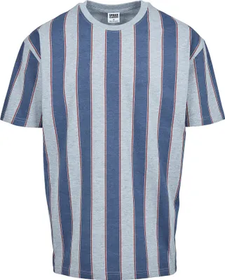 Produktbild von Urban Classics Printed Oversized Bold Stripe Tee vintageblue M