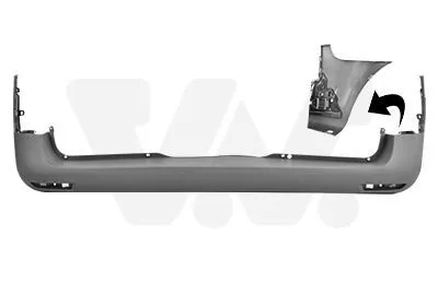 Produktbild von VAN WEZEL Heckstoßstange Stoßfänger Hinten passend für MERCEDES-BENZ VITO Kasten (W447) VITO Tourer (W447) VITO Mixto (W447)