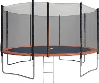 Produktbild von Trampolin mit Sicherheitsnetz, Leiter, 366 cm, TRIGANO