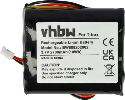 Produktbild von vhbw Akku kompatibel mit tonies Toniebox Hörspielbox (2700 mAh, 3,7 V, Li-Ion)