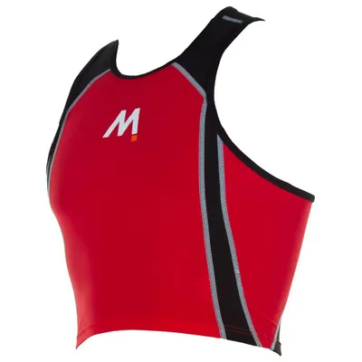 Produktbild von Wassersport-Badebekleidung Serie Top Rot-Schwarz Größe L mit Flachnähten und Elasthan
