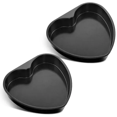 Herz-Kuchenform, antihaftbeschichtet, 2er Set, 22x20 cm