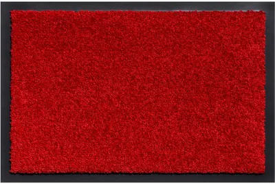 Image de Grand tapis de propreté pour l'intérieur rouge en 60x80 cm