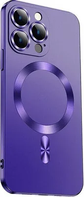 Produktbild von Hülle kompatibel mit iPhone 15 Pro Soft MagSafe Kameraschutz Lila