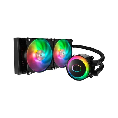 Immagine prodotto di Cooler Master MasterLiquid ML240R RGB - Sistema di raffreddamento a liquido per processori - (per: LGA775, LGA1156, AM2, AM2+, LGA1366, AM3, LGA1155, AM3+, LGA2011, FM1, FM2, LGA1150, FM2+, LGA2011-3, LGA1151, AM4, LGA2066, LGA1200)