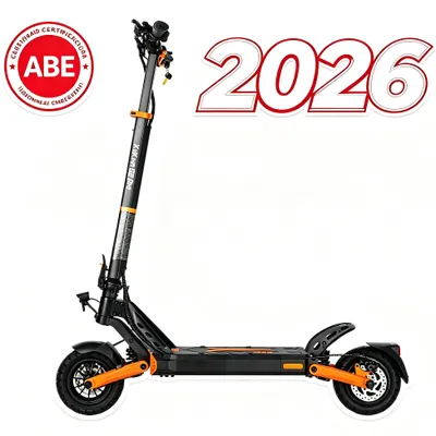 Produktbild von G2P Elektroroller für Erwachsene mit Straßenzulassung (ABE), 20 km/h, 48V 15,6Ah, bis zu 65 km Reichweite, Aluminiumrahmen, max. 120 kg Zuladung, IP54