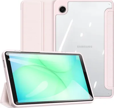 Produktbild von Samsung Galaxy Tab A11 / Tab A9 Hülle - Dux Ducis Toby Tri-Fold Ständer Klapphülle mit Schlaf/Wach-Funktion - Rosa