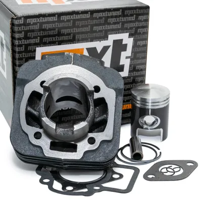 Immagine prodotto di Cilindro Maxtuned standard da 50 cc AC a 4 angoli, con pistone e kit guarnizioni, compatibile con Piaggio AC