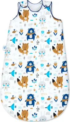 Produktbild von Detský spací vak Pepi - 100% bavlna 45 x 75 cm - celoročný spací vak Letný spací vak pre deti - Blue Bear
