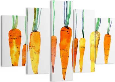 Produktbild von Bild auf Leinwand - Leinwandbild - Karotte Gemüse - 150x100cm - Wand Bild - Wanddeko - Wandbilder - Leinwanddruck - Bilder - Kunstdruck - Wanddekoration - Leinwand bilder - Wandkunst - EA150x100-3826