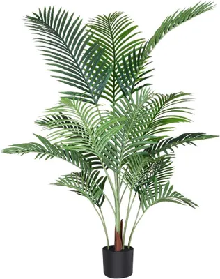 Produktbild von Künstliche Palme 140 cm Künstlicher Baum im Blumentopf Palmenblätter Realistisches