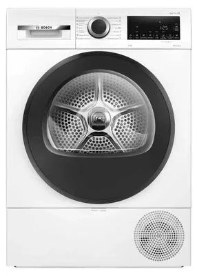 Produktbild von Bosch Avantixx 6 WQG24200ES, Freistehend, Frontlader, Wärmepumpe, Weiß, Tasten, Drehregler, Rechts