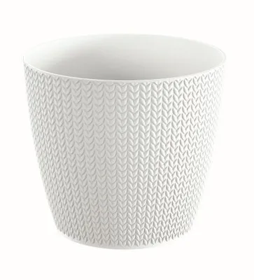 Produktbild von Blumentopf Wheaty weiß 21,8 cm