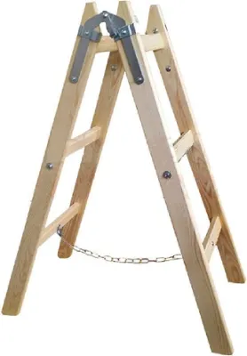 Image de Echelle de peintre en bois Echelle double Escabeau Echelle en bois 3nombre de barreaux 2x3 9671