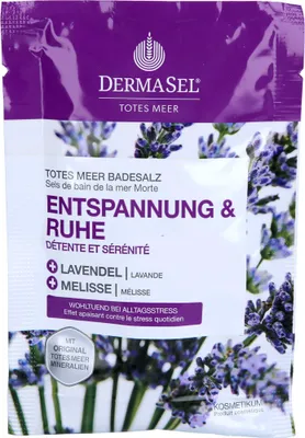 Immagine prodotto di Dermasel Sali da bagno del Mar Morto Relax e Calma 80 g