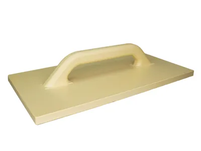 Produktbild von Kunststoff-Reibebrett 420 x 220 mm – Glättscheibe mit Zellgummibelag – Profi-Putzbrett für Maurer & Verputzer