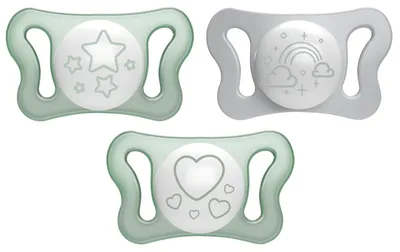 Produktbild von Chicco Physioforma Glow Schnuller 0–2 Monate, 2 Einheiten