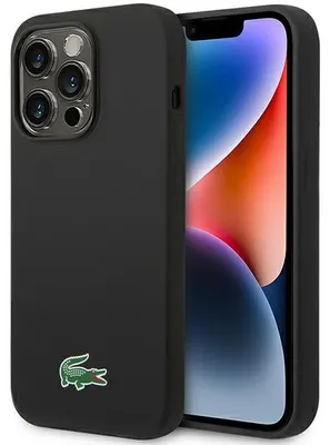 Zdjęcie produktu dla Etui Lacoste Silicone MagSafe do iPhone 14 Pro czarny