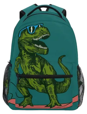 Productafbeelding van T-Rex rugzak, schooltas, dagrugzak voor kinderen, jongens en meisjes, laptoprugzak, kleur 6