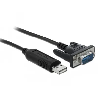 Produktbild von Delock Adapter USB 2.0 Typ-A zu 1 x Seriell RS-485 DB9 mit 15 kV ESD Schutz