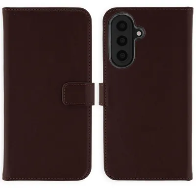 Immagine prodotto di Custodia in vera pelle Selencia per Samsung Galaxy A57 (5G) - Marrone scuro