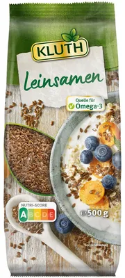Image de Kluth Graines de lin brunes Riche en Oméga 3 Qualité supérieure 500g