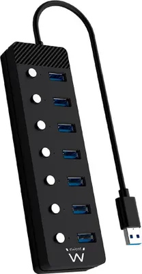 Image de Hub Ewent EW1147 7-Port USB 3.0 avec interrupteur