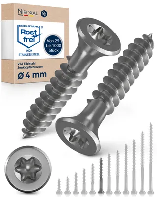 Produktbild von Holzschrauben Edelstahl A2 TX20 4x40 mm - 200 Stück