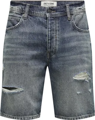 Produktbild von ONLY & SONS Shorts Denim Midi Bermuda Mid Waist Pants Größe: M