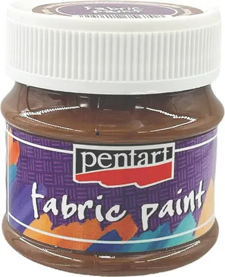 Produktbild von PENTART Stoffmalfarbe - braun 50 ml