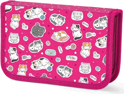 Zdjęcie produktu dla Piórnik 1-komorowy bez wyposażenia 1P Cats