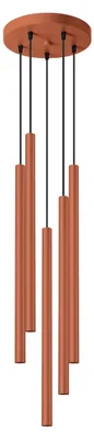 Productafbeelding van Hanglamp PASTELO 5P, ochre/rood