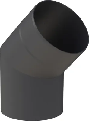 Produktbild von Ø 120 mm Ofenrohr Bogen 45° - schwarz