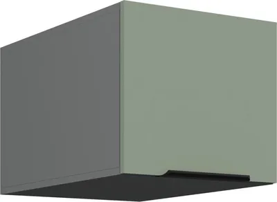 Obrázok produktu pre Horná skrinka s výklopnými dvierkami LUNARA - šírka 40 cm, zelená / antracit