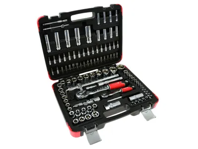 Obrázok produktu pre GEKO Sada profesionálnych nástrčných kľúčov 108 ks. 1/4 "-1/2" 25GW (4) - T00102