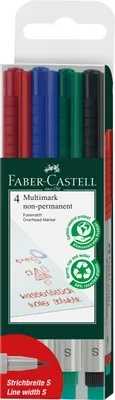 Produktbild von Multimark Folienstift non-permanent,S, 4er Etui