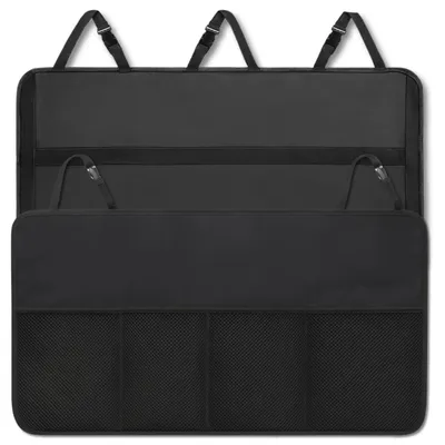 Produktbild von EDIBAZZAR | Wasserdichter Kofferraum-Organizer für Kopfstützen mit Netztaschen
