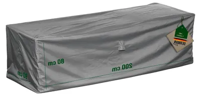Produktbild von Schutzhülle für Loungesofa 2-3 Sitzer, 200x90x80 cm, grau, Oxford 600D Gewebe, wasserdicht, UV-beständig und wetterfest