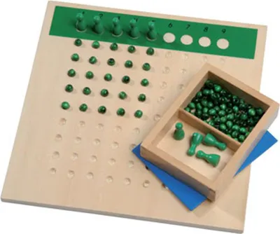 Produktbild von Betzold Kleines Divisionsbrett, Montessori-Lernmaterial für Dyskalkulie