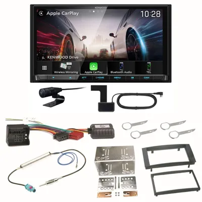 Produktbild von Kenwood DMX8021DABS Android Auto CarPlay Einbauset für T5 2003-2015 Multivan