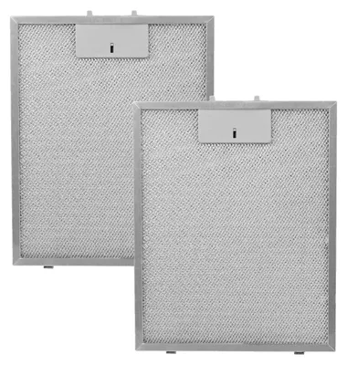 2er-Pack Metall-Fettfilter für Dunstabzugshaube, 298x239x9 mm