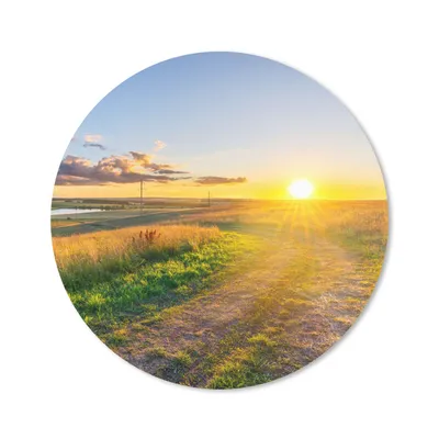Produktbild von MuchoWow® Mauspad Mousepad Sonne - Natur - Landschaft 40x40 cm - Mousepads - Maus Mat - Pad - Mausunterlage - Schreibtisch Accessoires