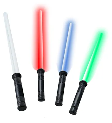 Produktbild von tevenger Schwert Lichtschwert 67 cm Lichteffekte in blau rot oder grün und Sound