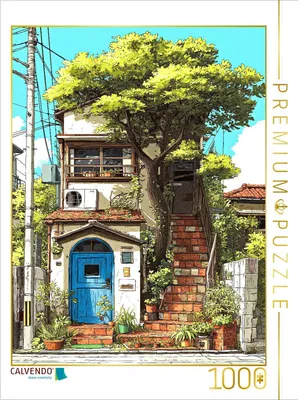 Produktbild von CALVENDO Puzzle Haus auf Kyūshū-Insel | 1000 Teile Lege-Größe 64x48cm Foto-Puzzle für glückliche Stunden