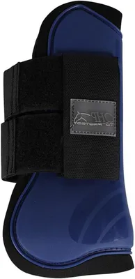 Productafbeelding van Paarden Hoefbeschermers - Gamaschen Hoef - Paard Beschermen - Hardschalig met Neopreen - Shetty Pony Full - Donkerblauw