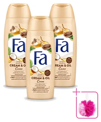 Produktbild von 3 x Fa Creme-Öldusche Kokosnuss & Kakaobutter - 250 ml - Sparpackung - 3 Stücke