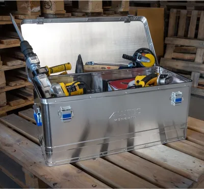 Obrázok produktu pre Alutec BASIC 40 10040 Transport box Aluminium (L x W x H) 560 x 370 x 245 mm